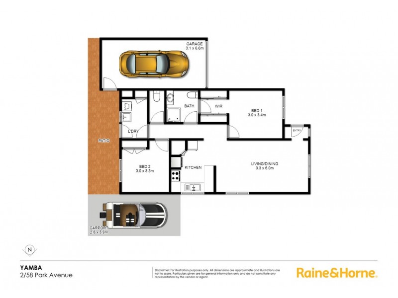 2/58 Park Avenue, Yamba NSW 2464 Floorplan