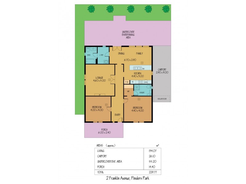 2 Franklin Avenue, Flinders Park SA 5025 Floorplan