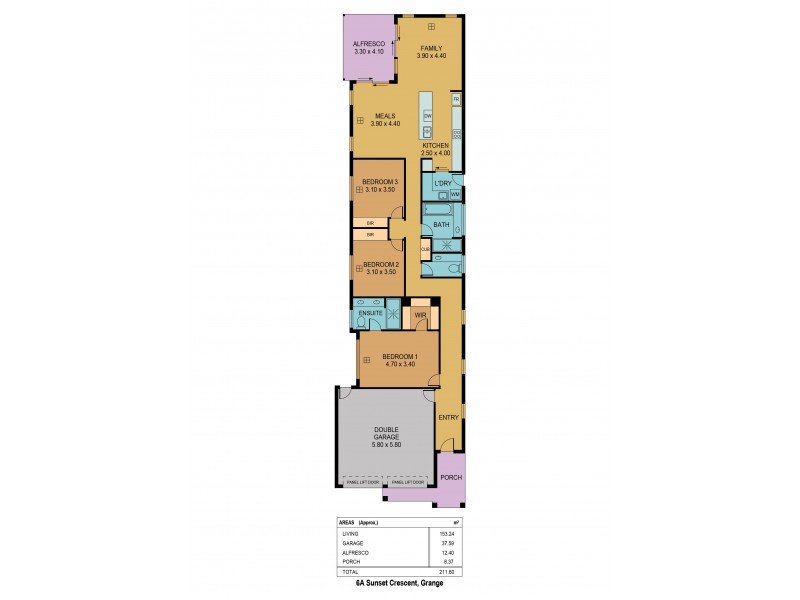 6A Sunset Crescent, Grange SA 5022 Floorplan