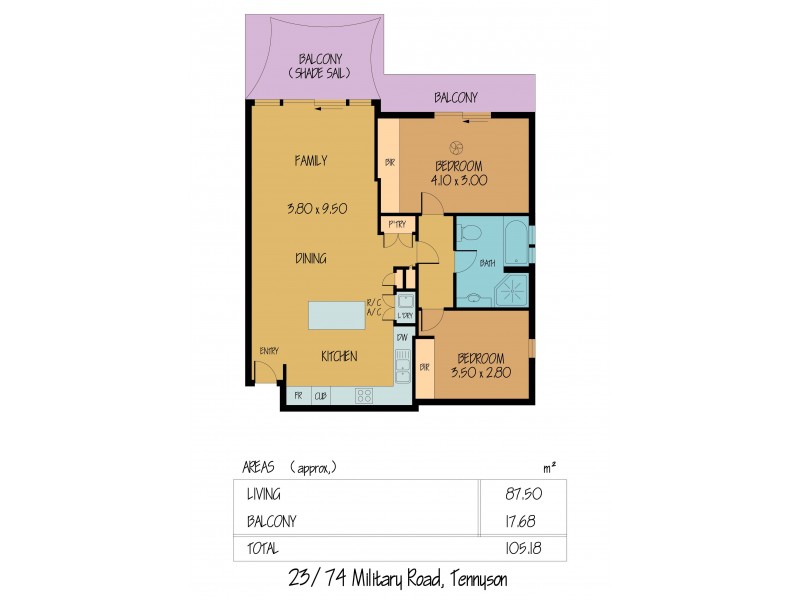 23/74 Military Road, Tennyson SA 5022 Floorplan