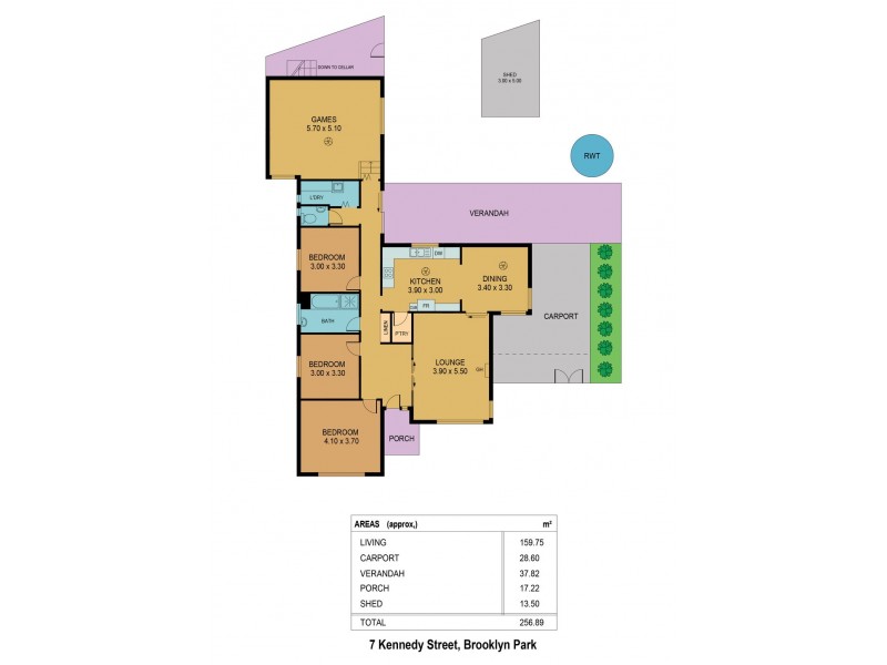 7 Kennedy Street, Brooklyn Park SA 5032 Floorplan