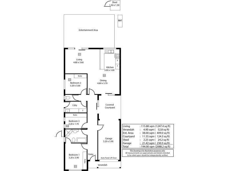 1/1 Fife Street, Woodville South SA 5011 Floorplan