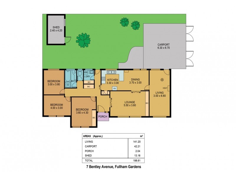 7 Bentley Avenue, Fulham Gardens SA 5024 Floorplan
