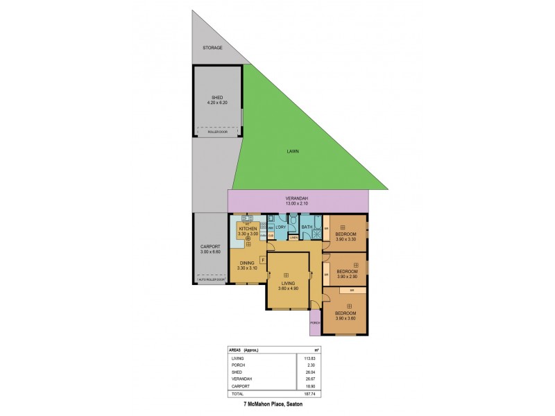7 McMahon place, Seaton SA 5023 Floorplan