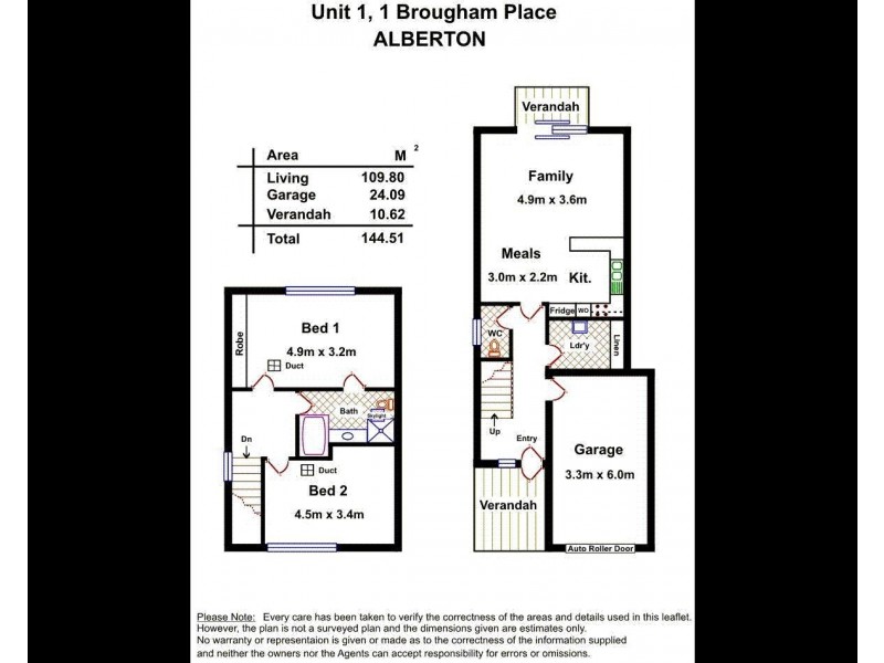 1/1 Brougham Place, Alberton SA 5014 Floorplan