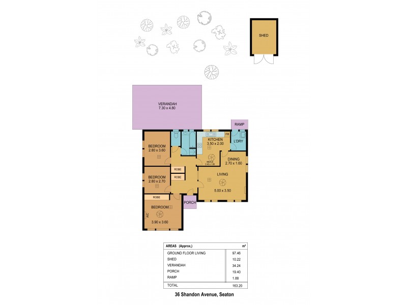 36 Shandon Avenue, Seaton SA 5023 Floorplan