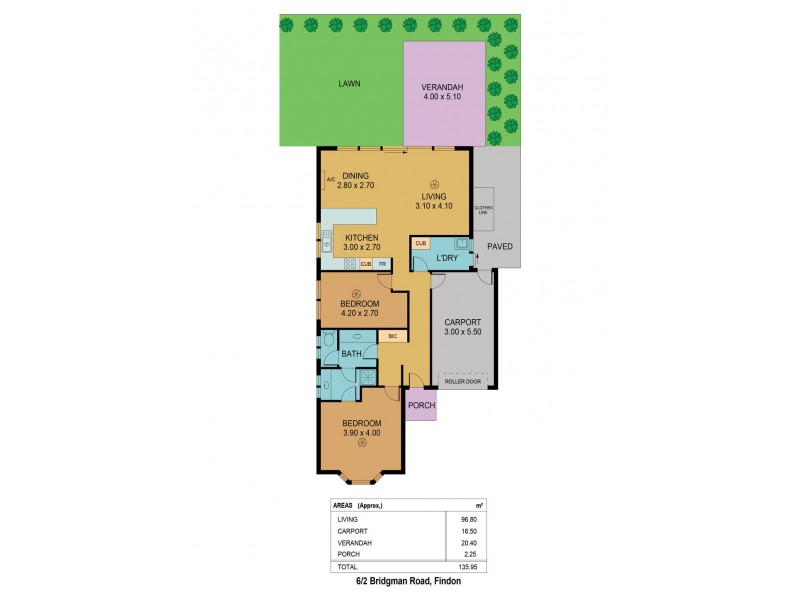 6/2 Bridgman Road, Findon SA 5023 Floorplan