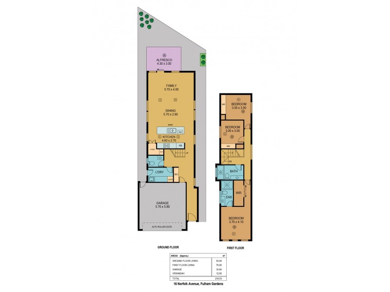16 Norfolk Avenue, Fulham Gardens SA 5024 Floorplan