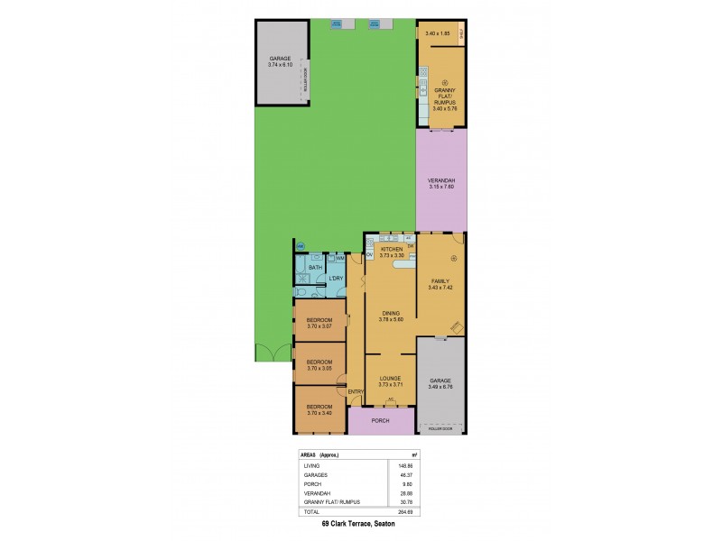 69 Clark Terrace, Seaton SA 5023 Floorplan