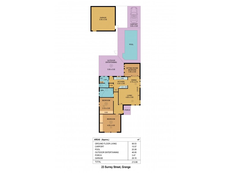 23 Surrey Street, Grange SA 5022 Floorplan