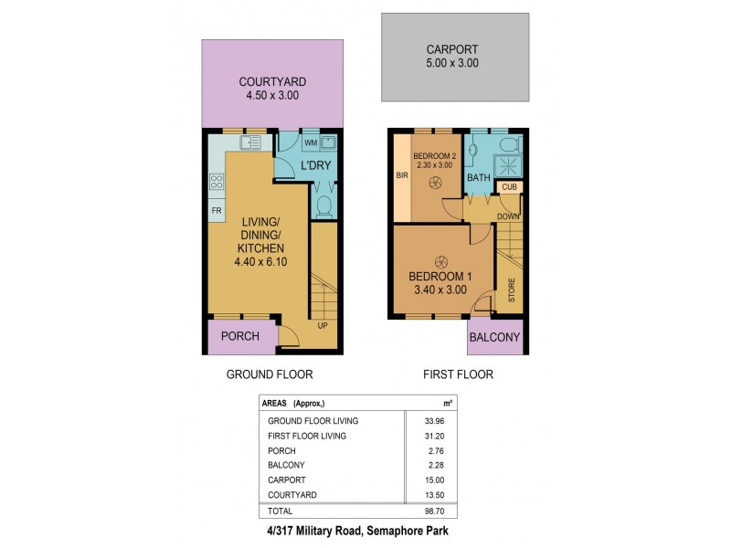 4/317 Military Road, Semaphore Park SA 5019 Floorplan