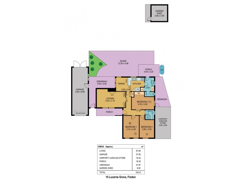 15 Lucerne Grove, Findon SA 5023 Floorplan