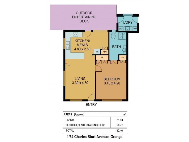 1/34 Charles Sturt Avenue, Grange SA 5022 Floorplan