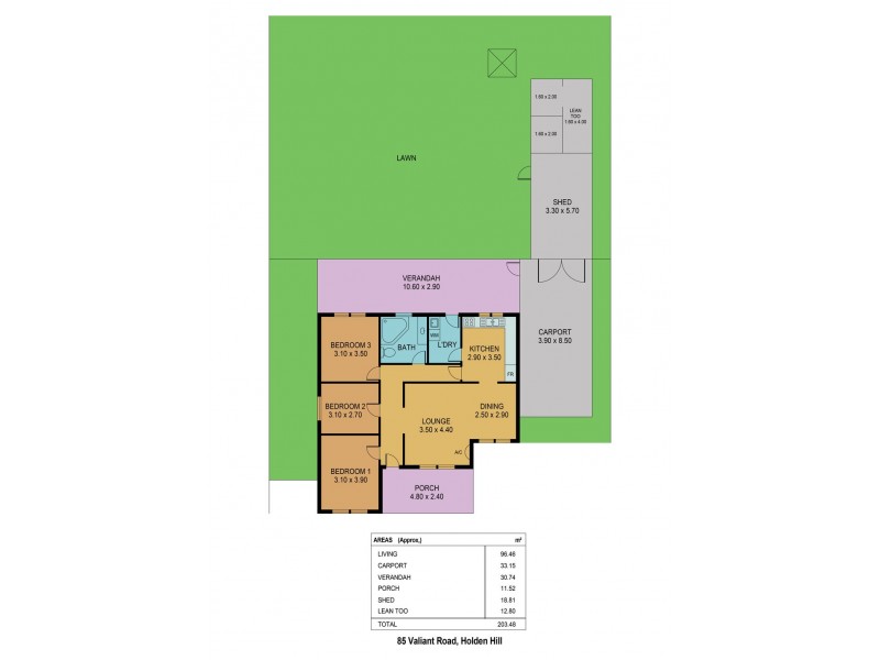 85 Valiant Road, Holden Hill SA 5088 Floorplan