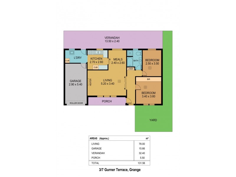 3/7 Gurner Terrace, Grange SA 5022 Floorplan