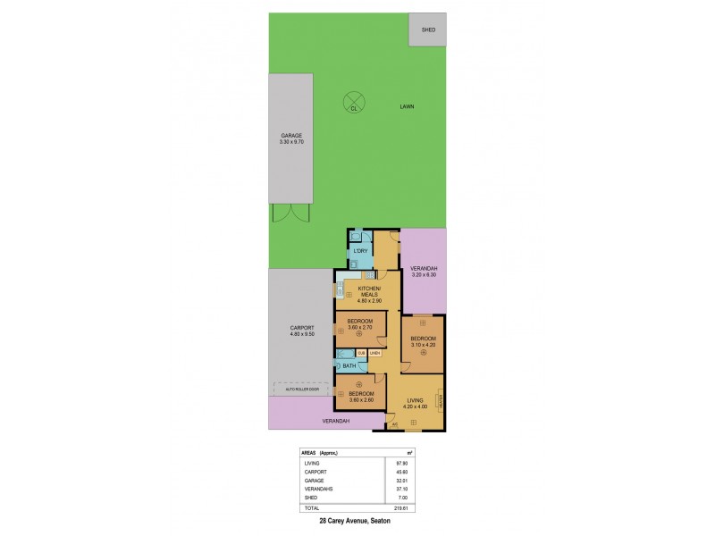 28 Carey Avenue, Seaton SA 5023 Floorplan