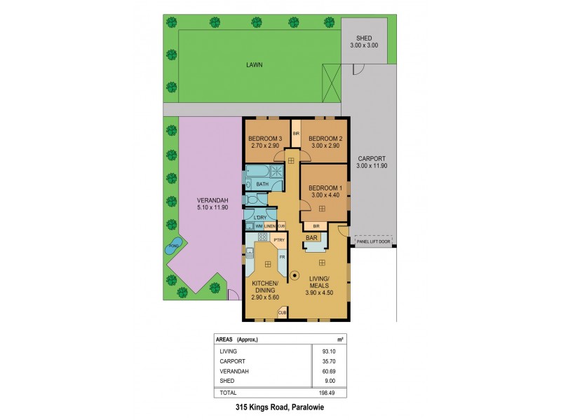 315 Kings Road, Paralowie SA 5108 Floorplan
