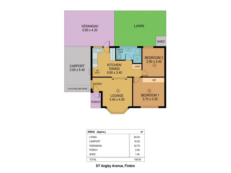 5/7 Angley Avenue, Findon SA 5023 Floorplan