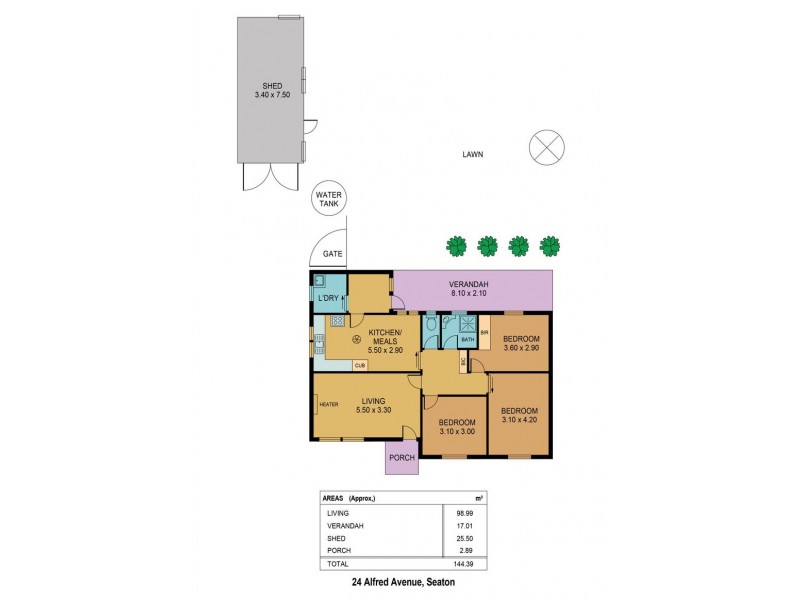24 Alfred Avenue, Seaton SA 5023 Floorplan