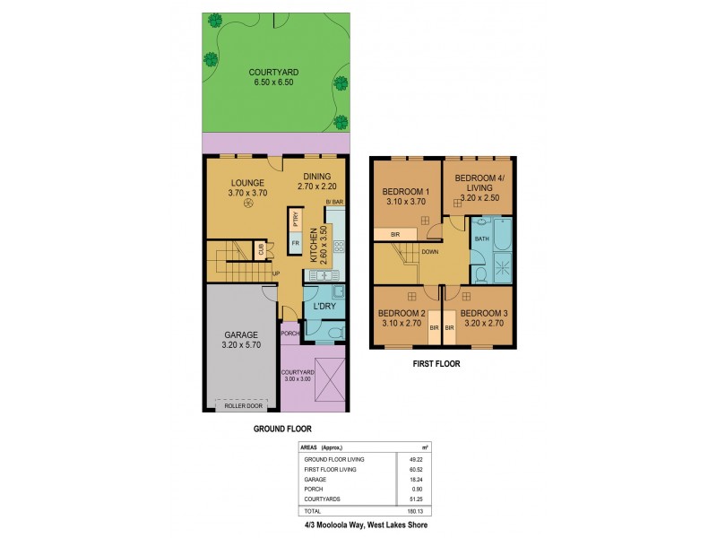 4/3 Mooloola Way, West Lakes Shore SA 5020 Floorplan