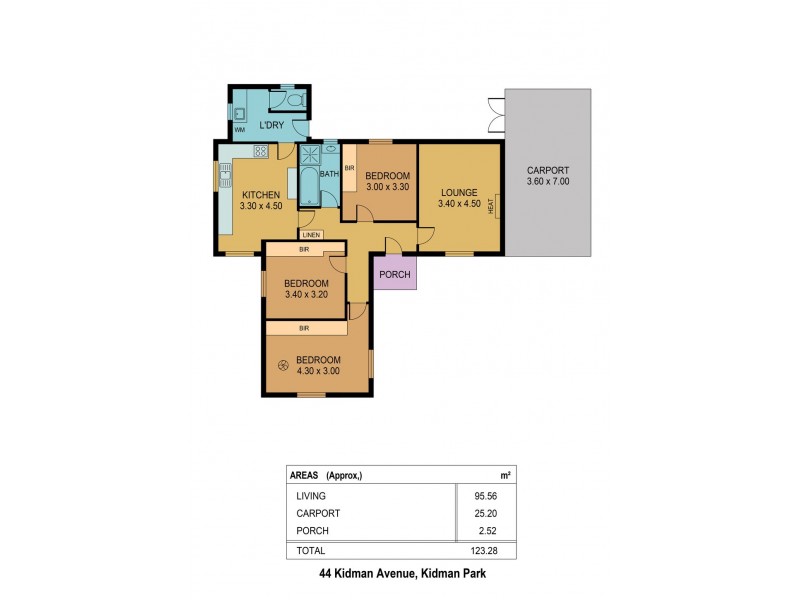 44 Kidman Avenue, Kidman Park SA 5025 Floorplan
