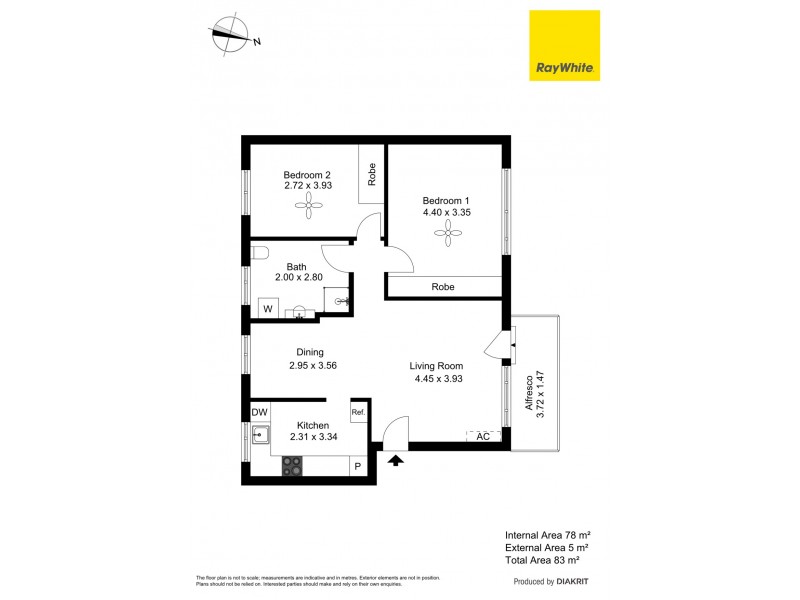 3/123 Buxton Street, North Adelaide SA 5006 Floorplan