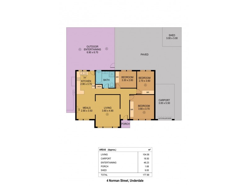 4 Norman Street, Underdale SA 5032 Floorplan