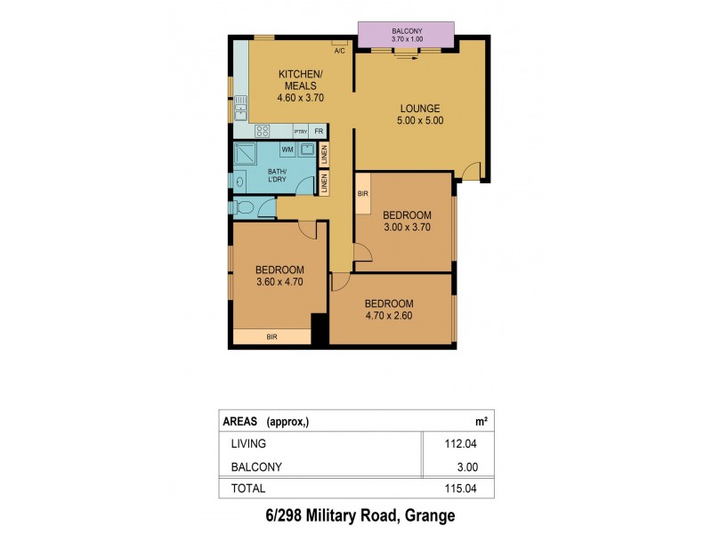6/298 Military Road, Grange SA 5022 Floorplan