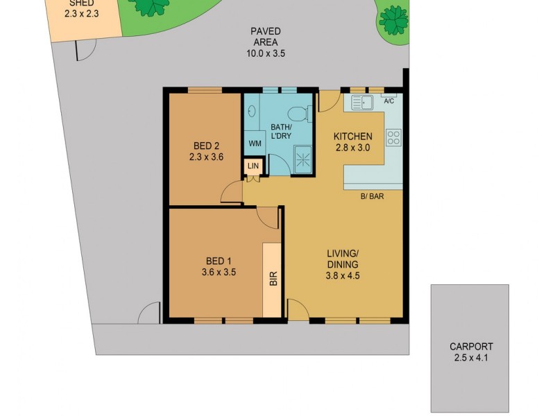 17/2 Bach Crescent, Seaton SA 5023 Floorplan