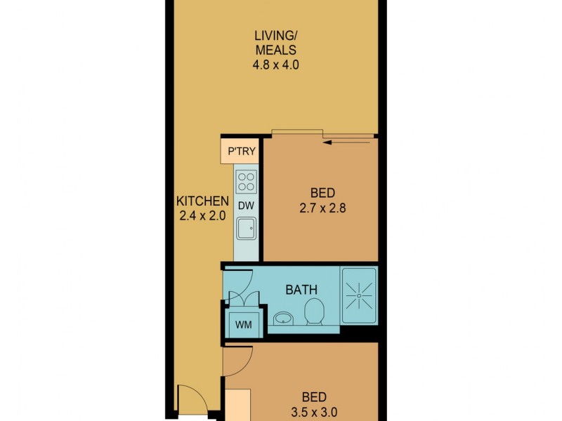 40/31 Halifax Street, Adelaide SA 5000 Floorplan