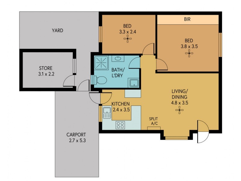 1/28 Willcocks Avenue, Seaton SA 5023 Floorplan