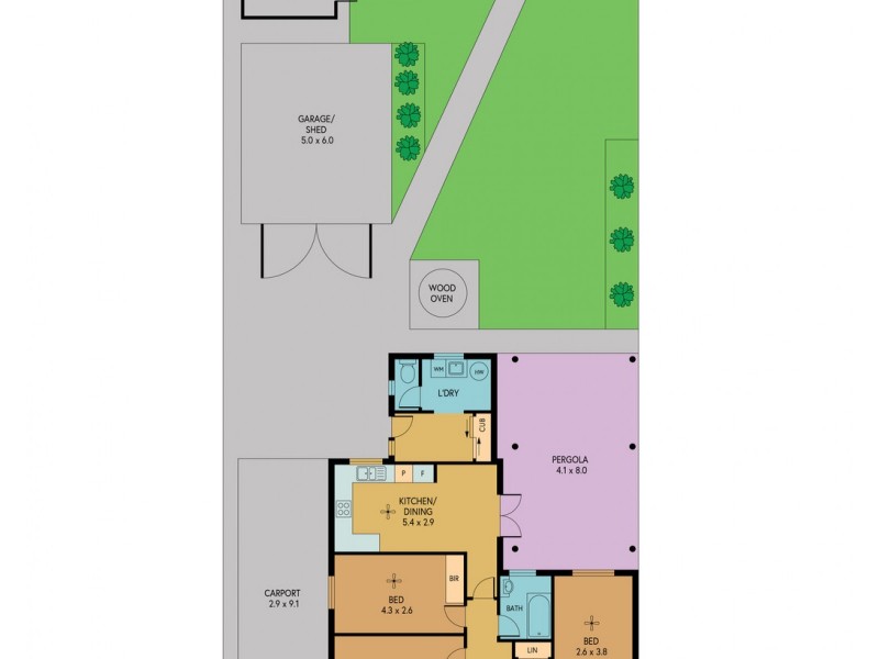 13 Parker Avenue, Seaton SA 5023 Floorplan
