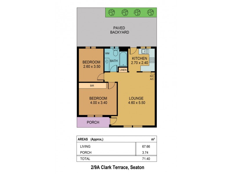 2/9A Clark Terrace, Seaton SA 5023 Floorplan
