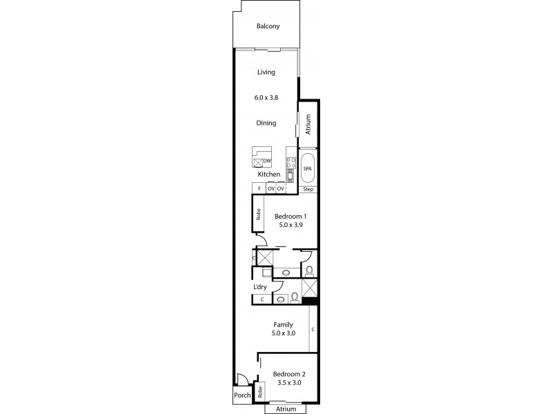 203/356 Seaview Road, Henley Beach SA 5022 Floorplan