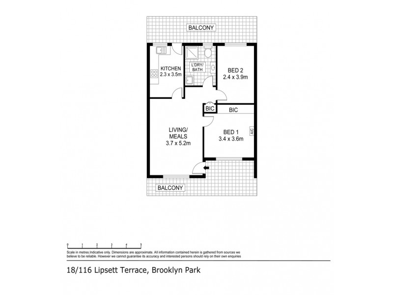 18/116 Lipsett Terrace, Brooklyn Park SA 5032 Floorplan