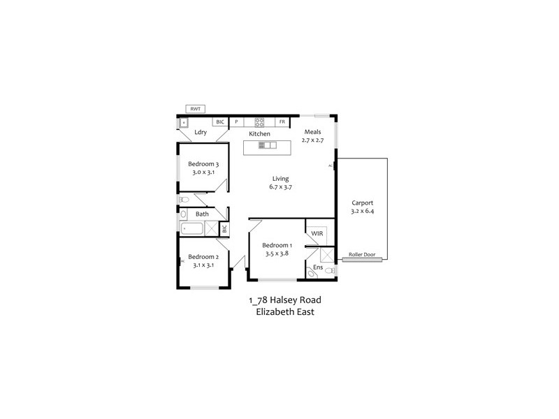 1/78-80 Halsey Road, Elizabeth East SA 5112 Floorplan