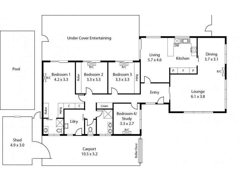 376 Tapleys Hill Road, Seaton SA 5023 Floorplan