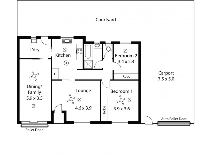 12/471 Grange Road, Seaton SA 5023 Floorplan