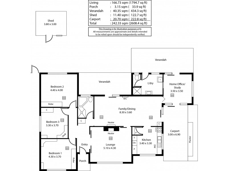 118 Valetta Road, Fulham Gardens SA 5024 Floorplan