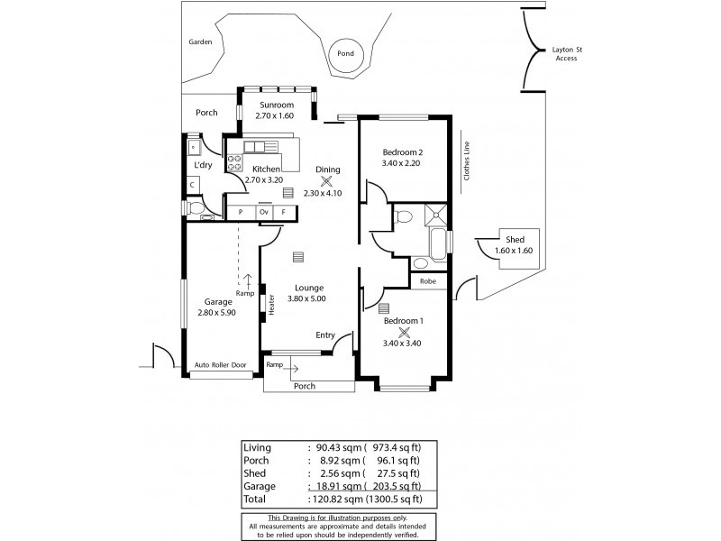 3/14 Layton Street, Fulham SA 5024 Floorplan