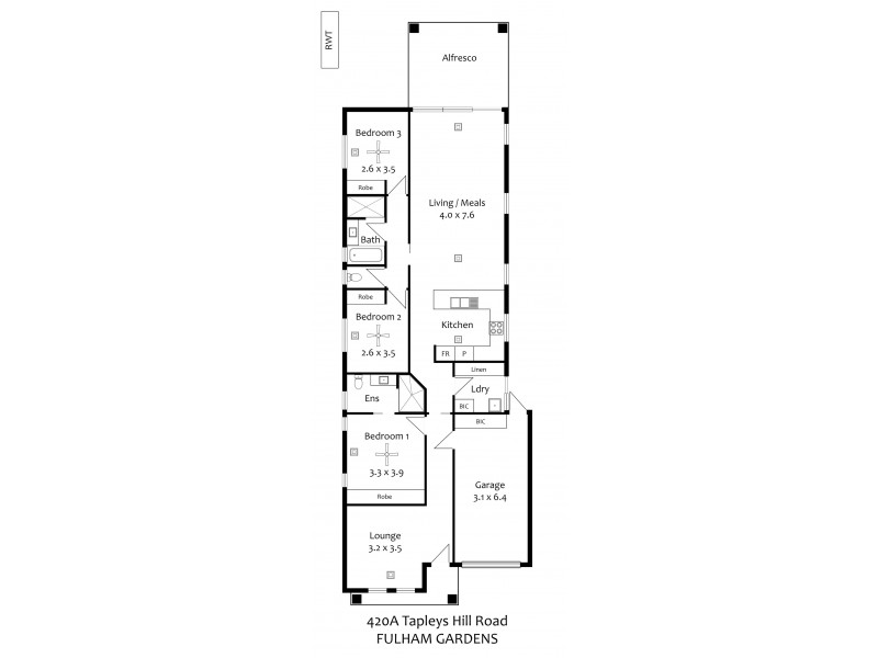 420a Tapleys Hill Road, Fulham Gardens SA 5024 Floorplan