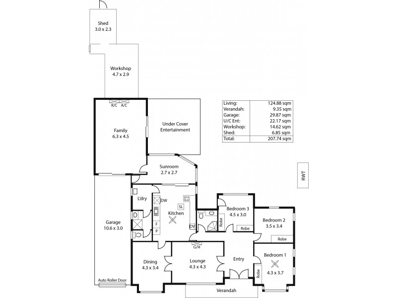 7 Shoreham Road, South Brighton SA 5048 Floorplan