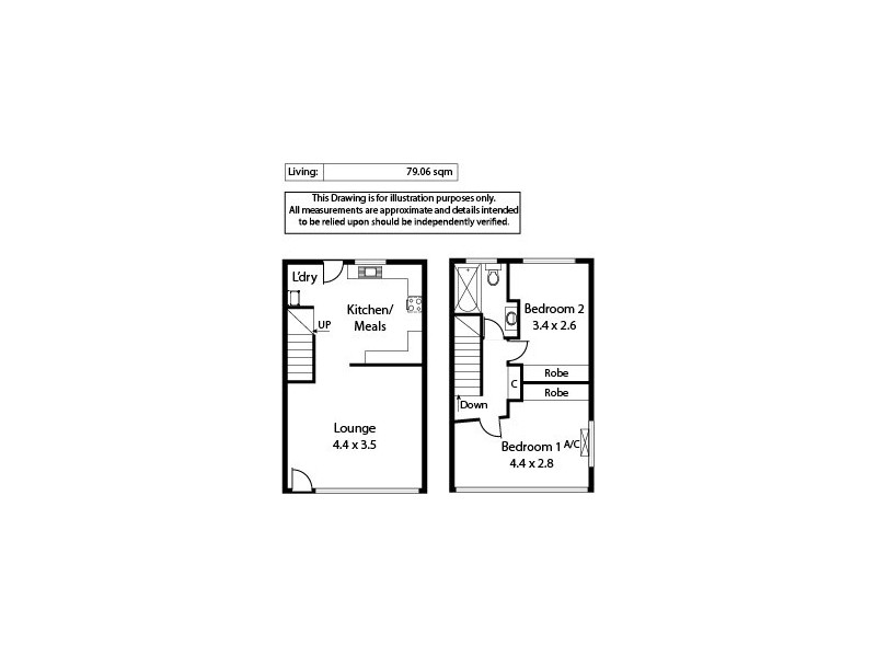 1/372 Seaview Road, Henley Beach SA 5022 Floorplan