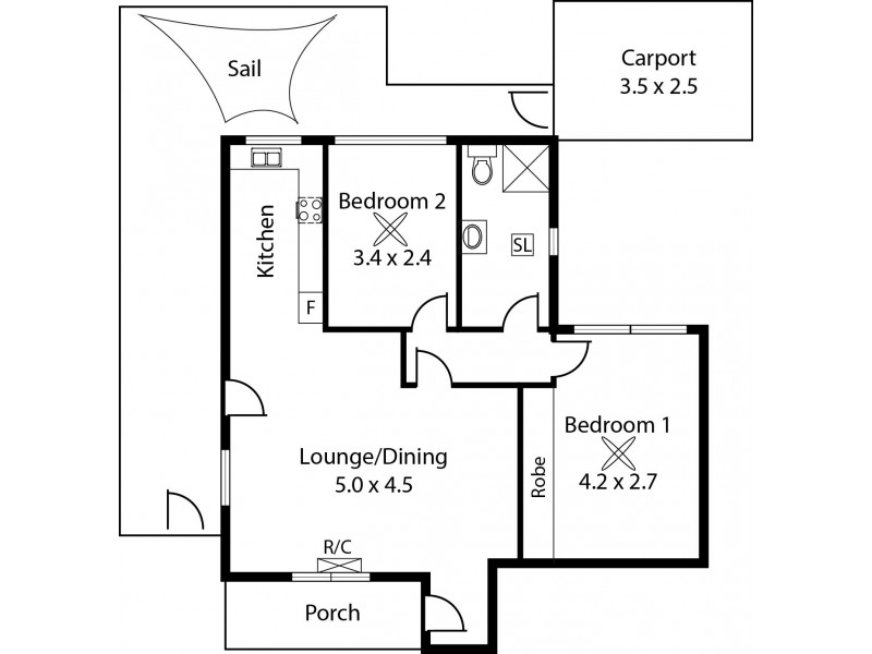 5/36 Military Road, West Beach SA 5024 Floorplan