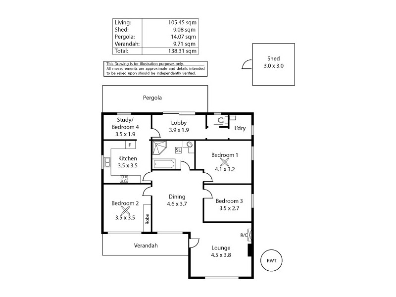 19A Clark Terrace, Seaton SA 5023 Floorplan
