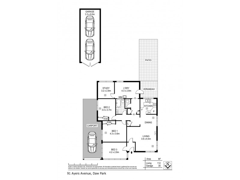 91 Ayers Avenue, Daw Park SA 5041 Floorplan