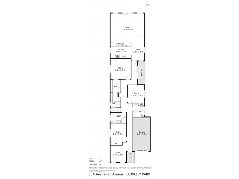 33A Australian Avenue, Clovelly Park SA 5042 Floorplan
