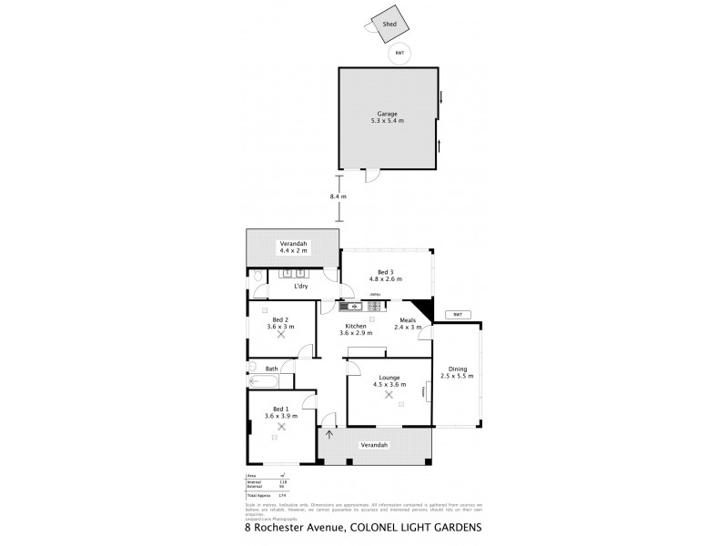 8 Rochester Avenue, Colonel Light Gardens SA 5041 Floorplan