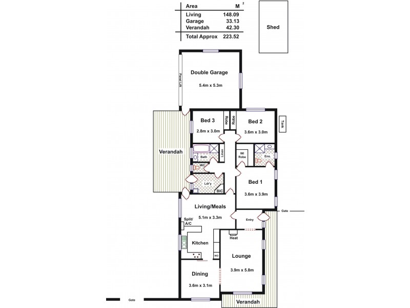7a Bedford Square, Colonel Light Gardens SA 5041 Floorplan
