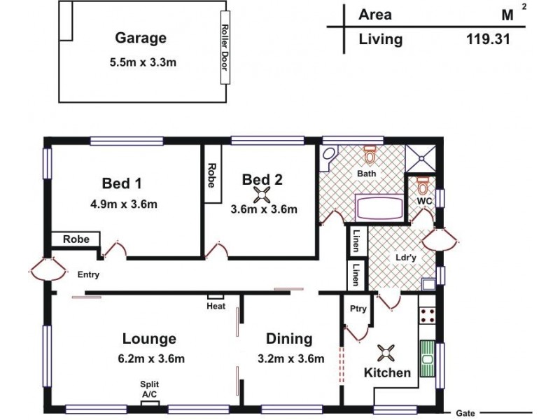 1/8 Florida Court, Panorama SA 5041 Floorplan